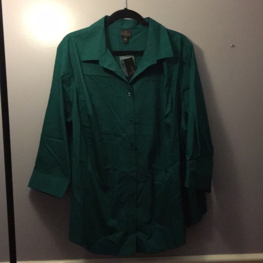 Worthington 3x blouse - green
